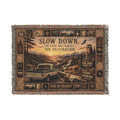 The Scenic Overlook™ | Premium Woven Blanket | Vintage National Park Tapestry | 52" × 37" | Vibe In Transit