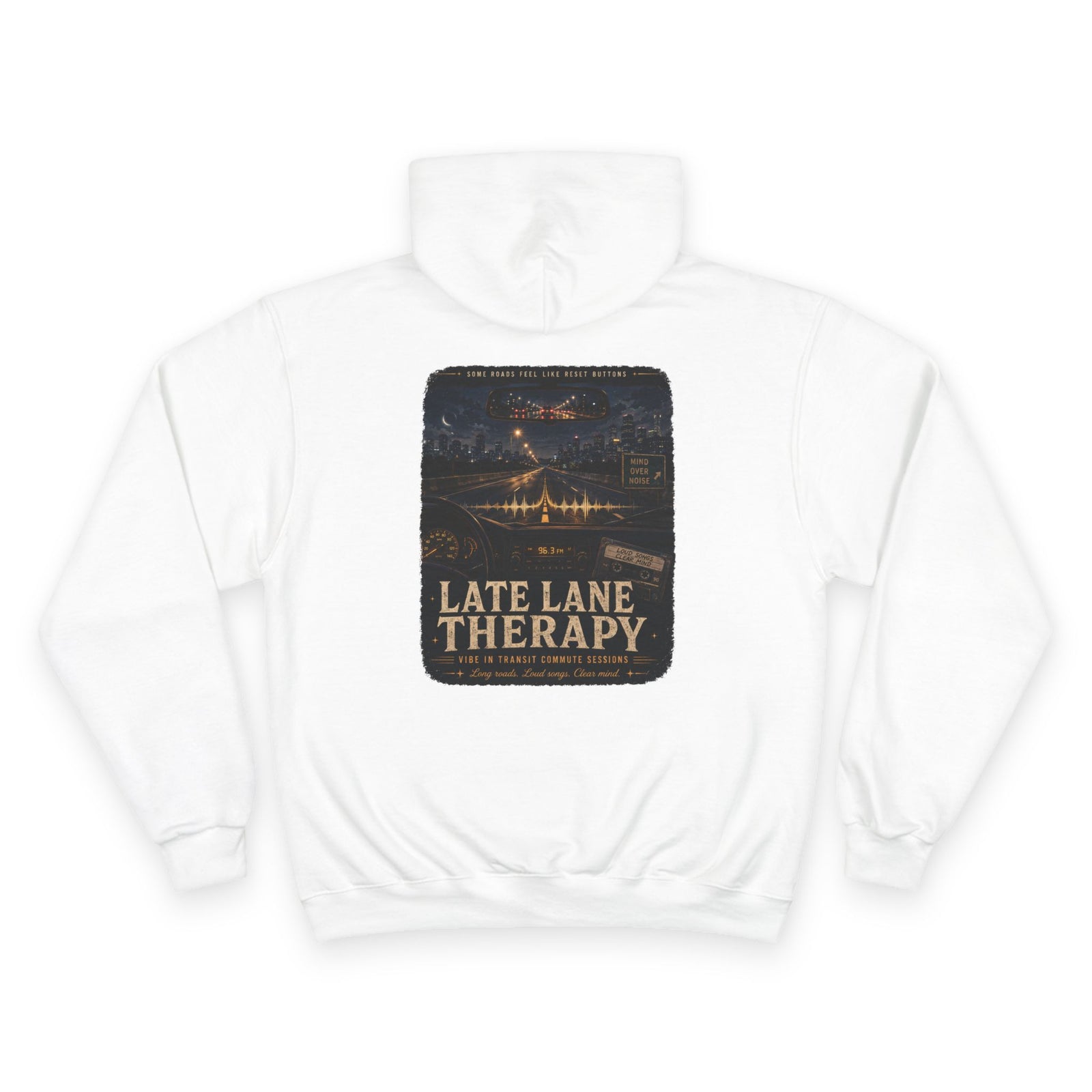 Vibe In Transit | Late Lane Therapy Hoodie | Commute Sessions