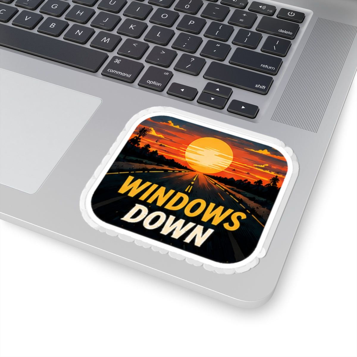 Vibe In Transit | Windows Down Sticker | Sunset Road Trip Music Sticker