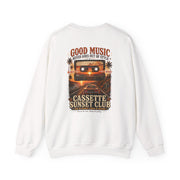 Vibe In Transit | Cassette Sunset Club Sweatshirt | Vibing In Vintage