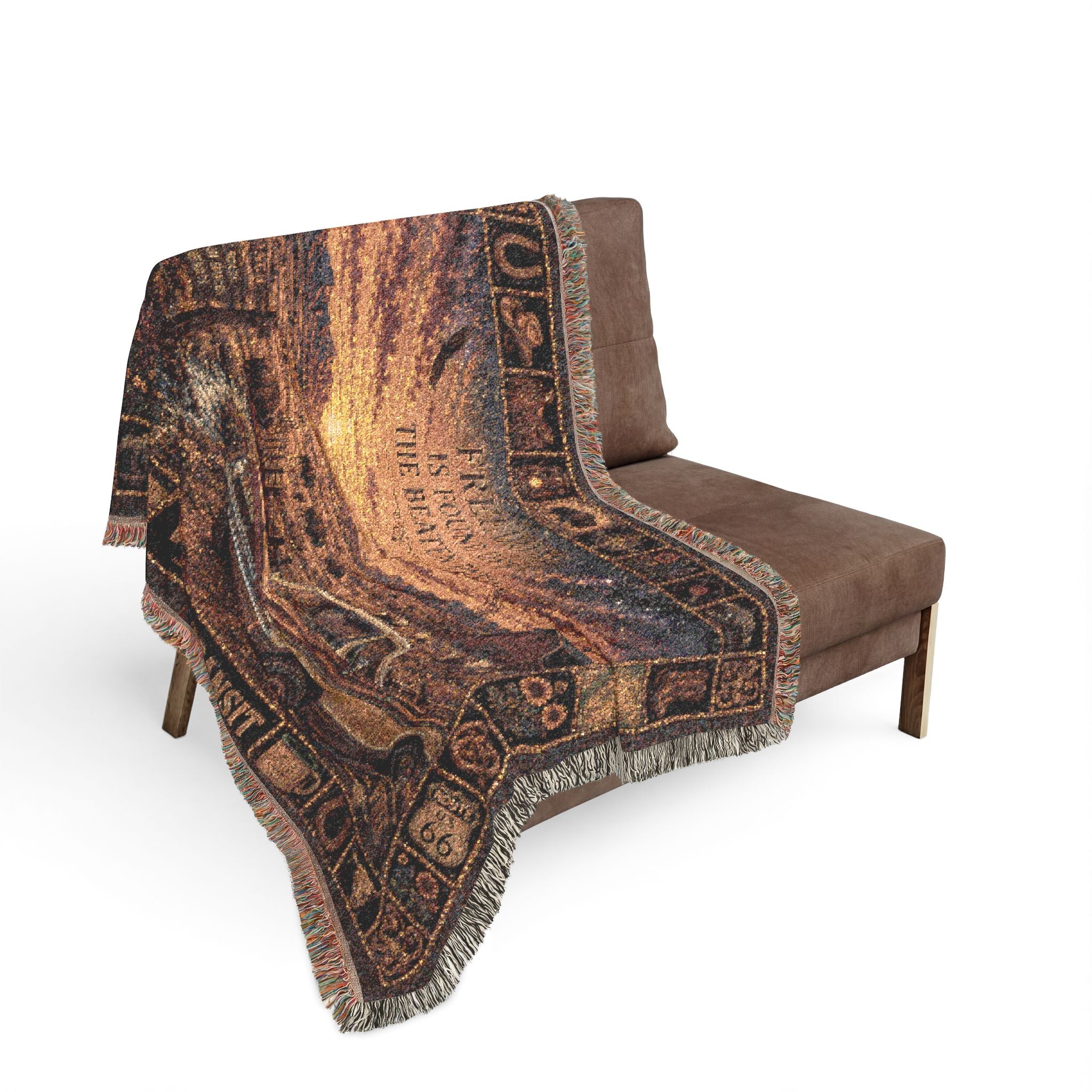 Wild & Free™ | Premium Woven Blanket | Vintage Prairie Adventure Tapestry | 60" × 50" | Vibe In Transit