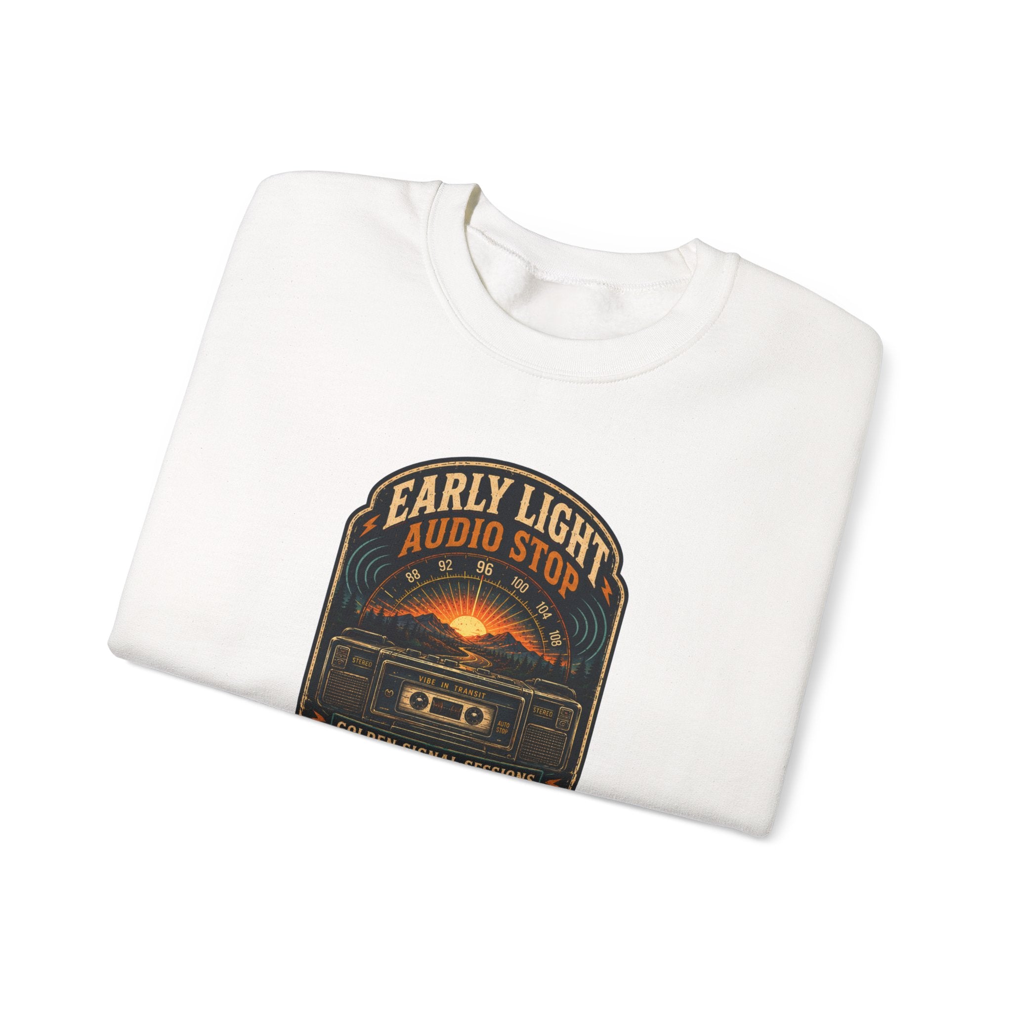 Vibe In Transit | Early Light Audio Stop | Golden Signal Sessions Sweatshirt