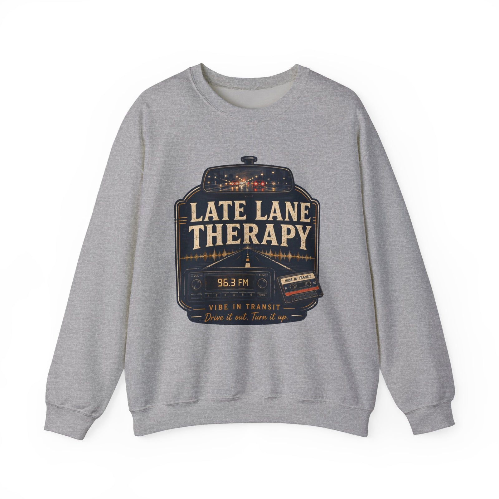 Vibe In Transit | Late Lane Therapy Sweatshirt | Commute Sessions