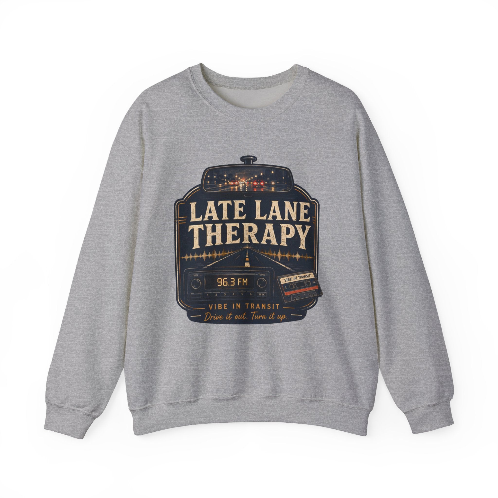Vibe In Transit | Late Lane Therapy Sweatshirt | Commute Sessions