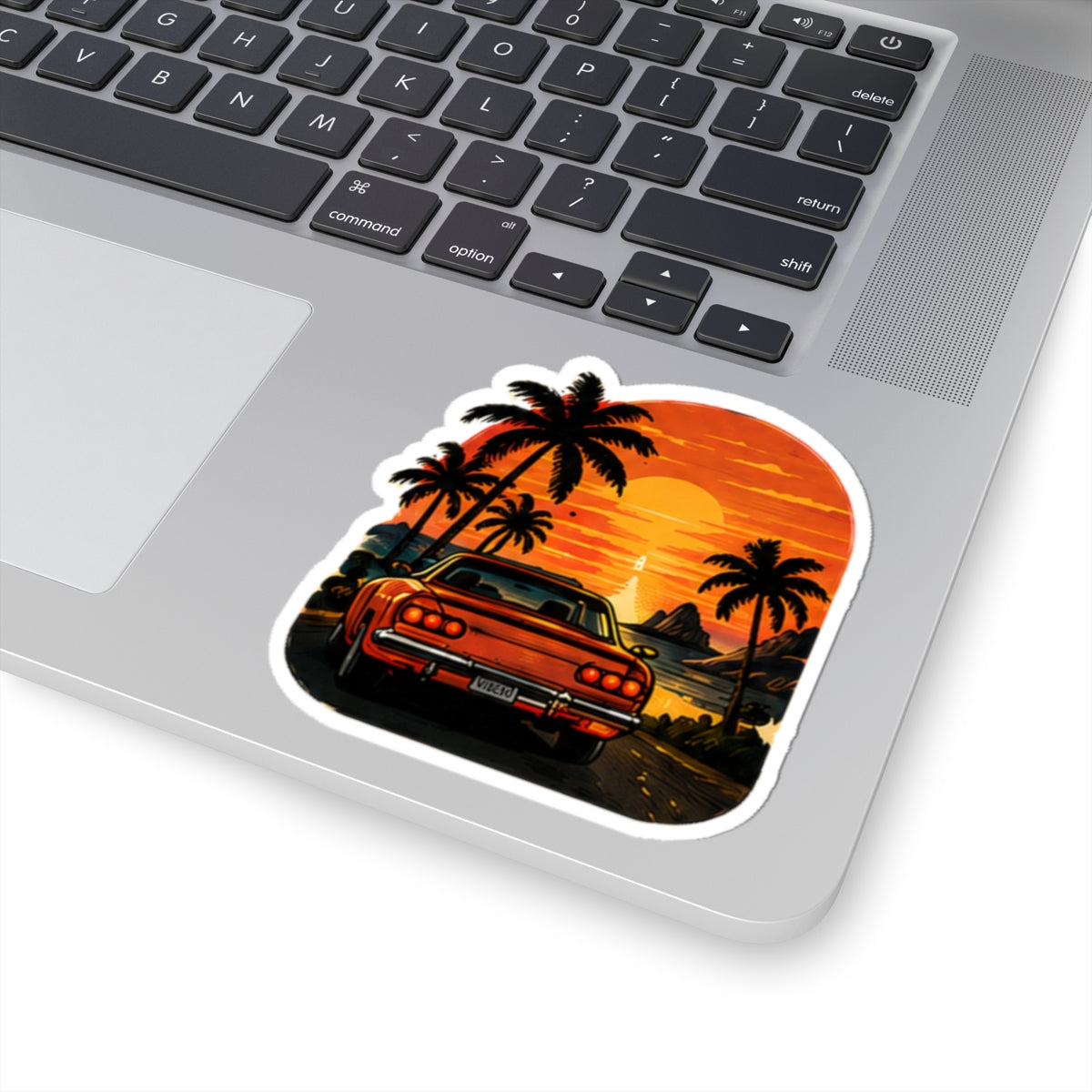 Vibe In Transit | Sunset Cruise Sticker | Retro Road Trip Music Sticker