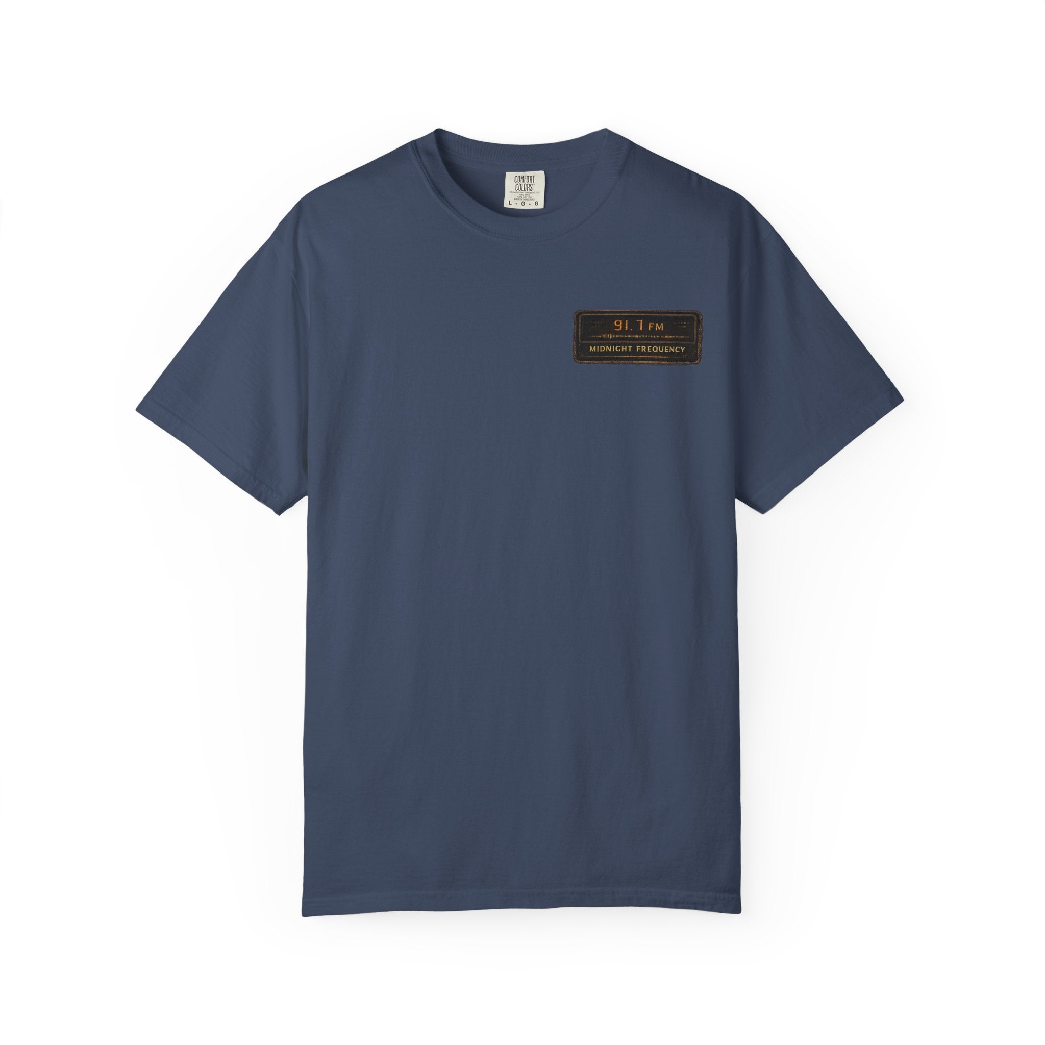 Midnight Frequency – Vintage Night Drive Music Graphic T-Shirt