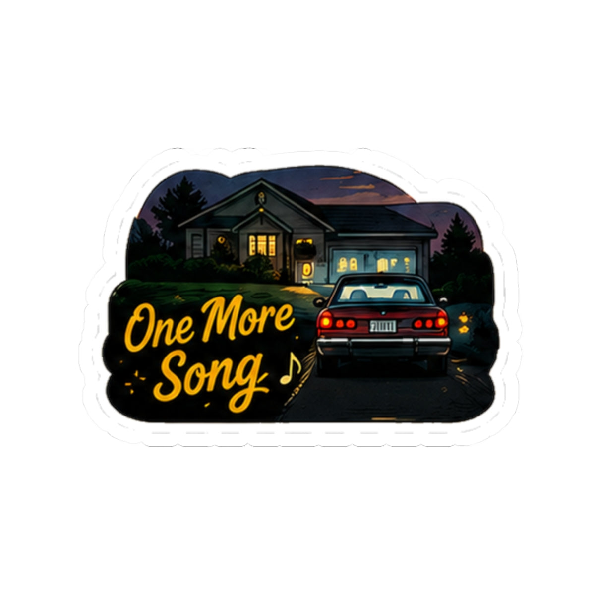 Vibe In Transit | One More Song Sticker | Driveway Encore Music Sticker