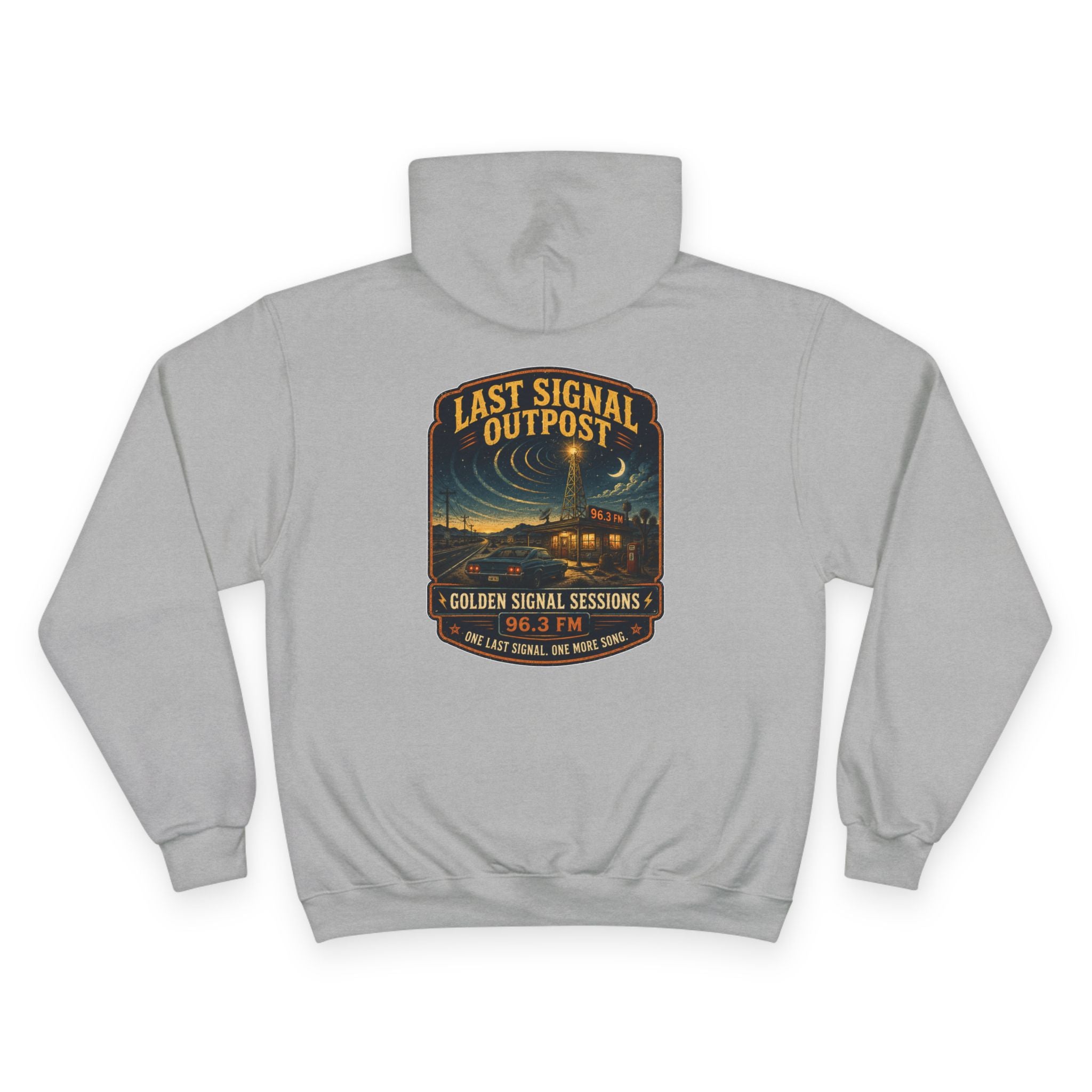 Vibe In Transit | Last Signal Outpost | Golden Signal Sessions Hoodie