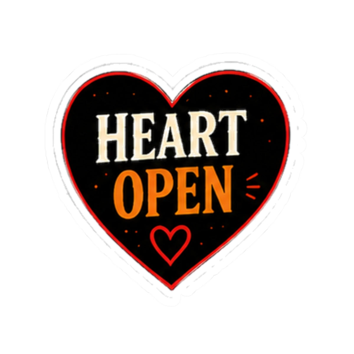 Vibe In Transit | Heart Open Sticker | Music Emotion Vinyl Sticker