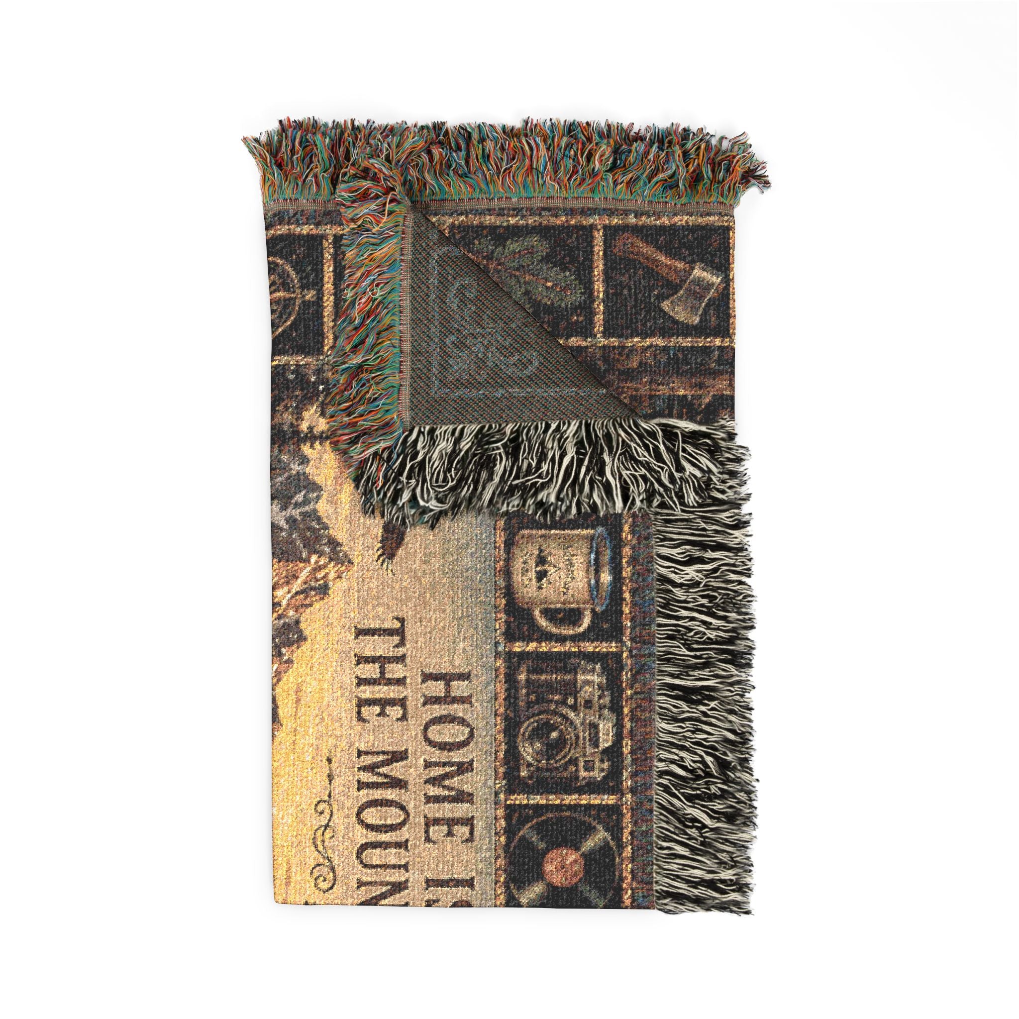 Whispering Pines Lodge™ | Premium Woven Blanket | Vintage Mountain Lodge Tapestry | 80" × 60" | Vibe In Transit
