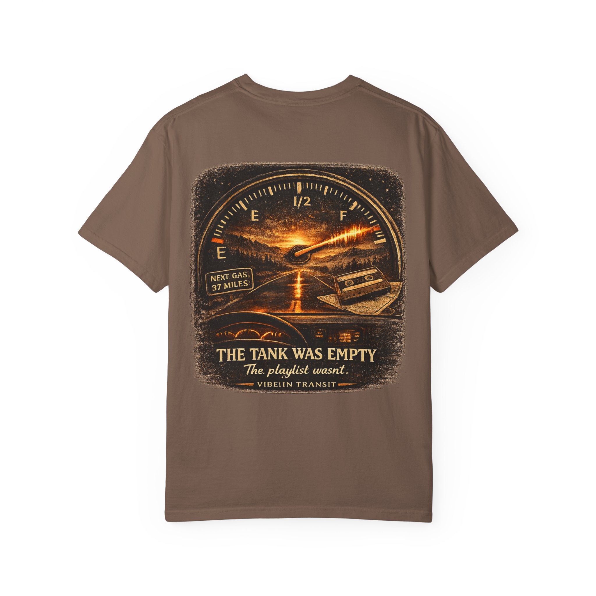 Low Fuel High Volume – Vintage Road Trip Music T-Shirt