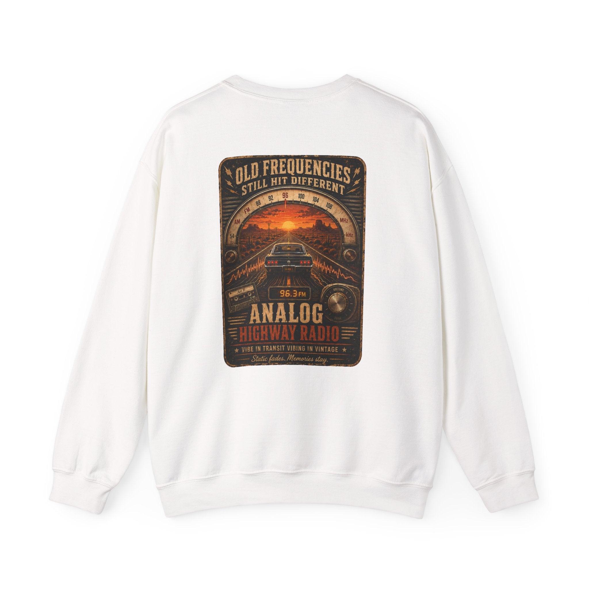 Vibe In Transit | Analog Highway Radio Sweatshirt | Vibing In Vintage