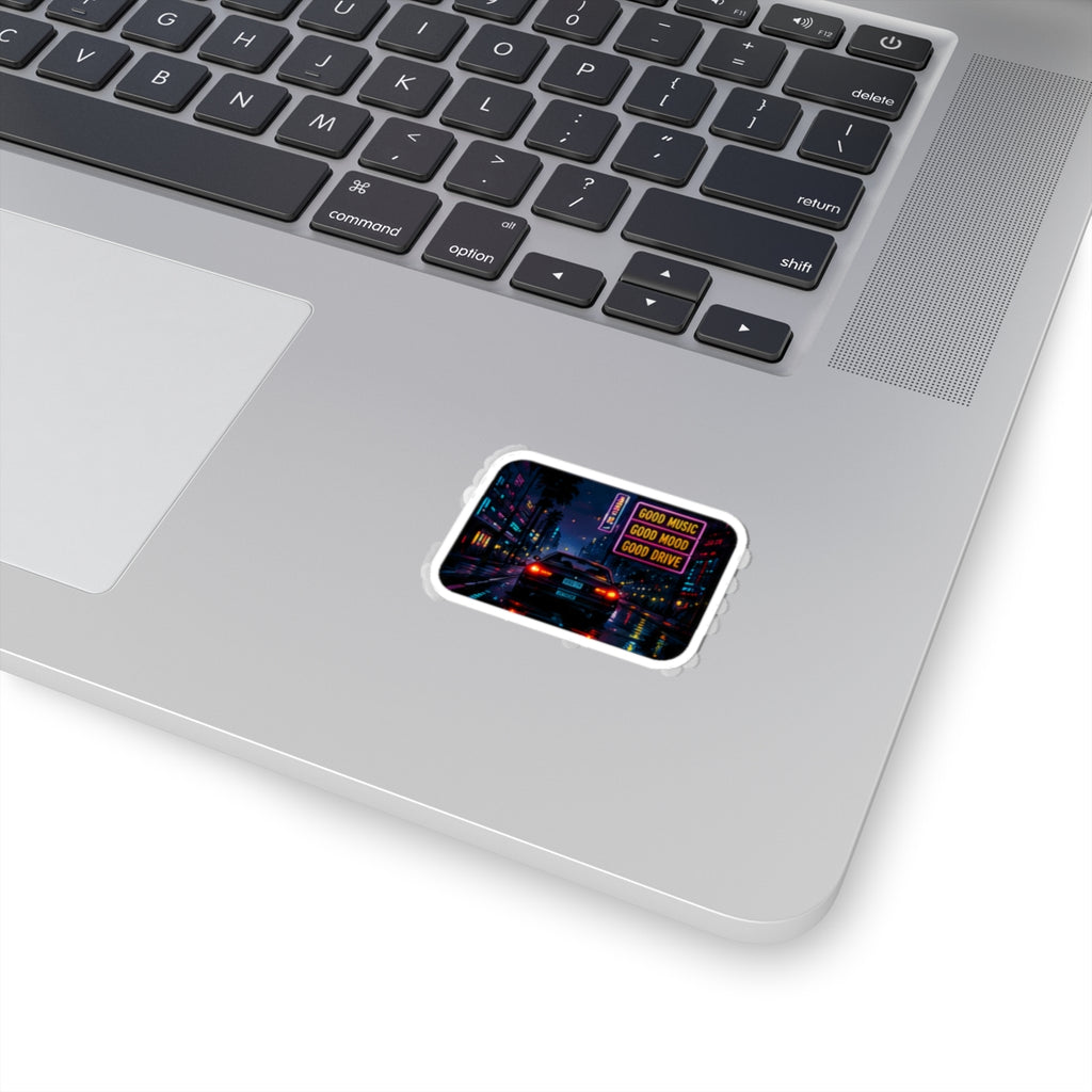 Vibe In Transit | Good Music Good Mood Good Drive Sticker | Night Drive Music Sticker
