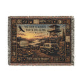 The Last Lookout™ | Premium Woven Blanket | Vintage Fire Tower Tapestry | 80" × 60" | Vibe In Transit