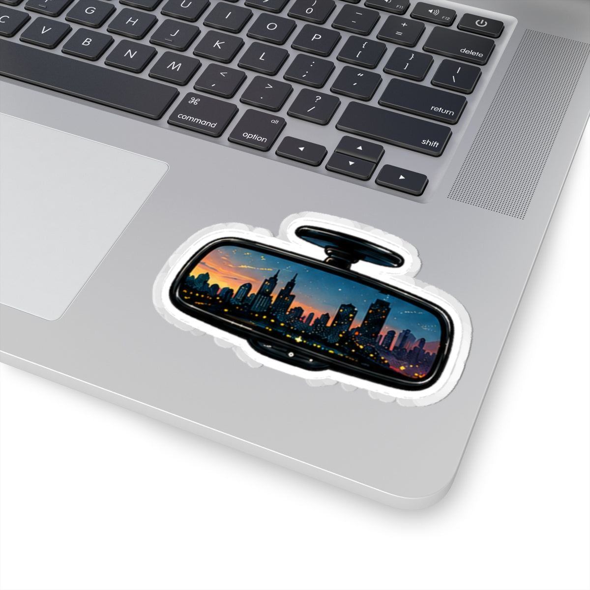 Vibe In Transit | Rearview Skyline Sticker | City Drive Music Sticker