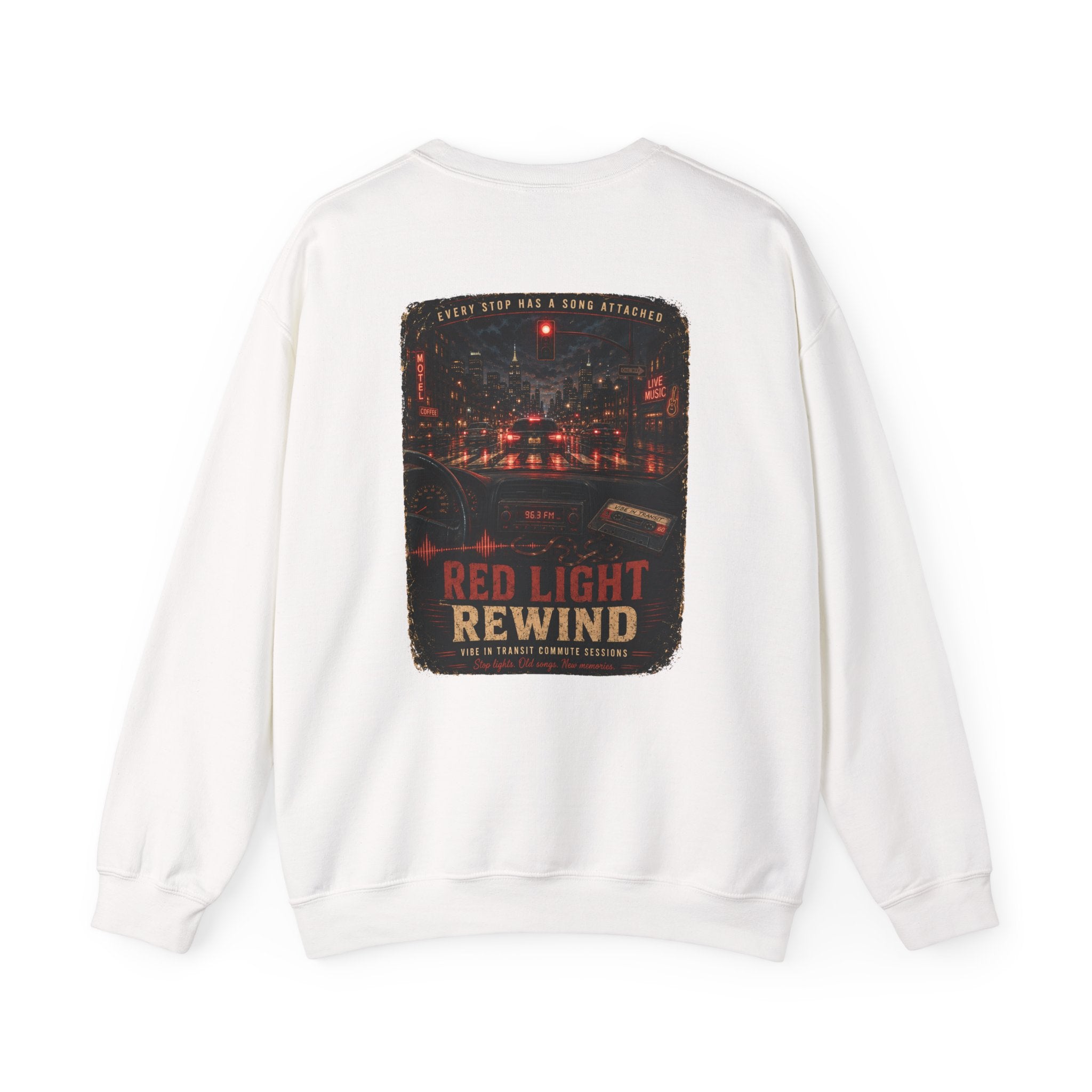 Vibe In Transit | Red Light Rewind Sweatshirt | Commute Sessions