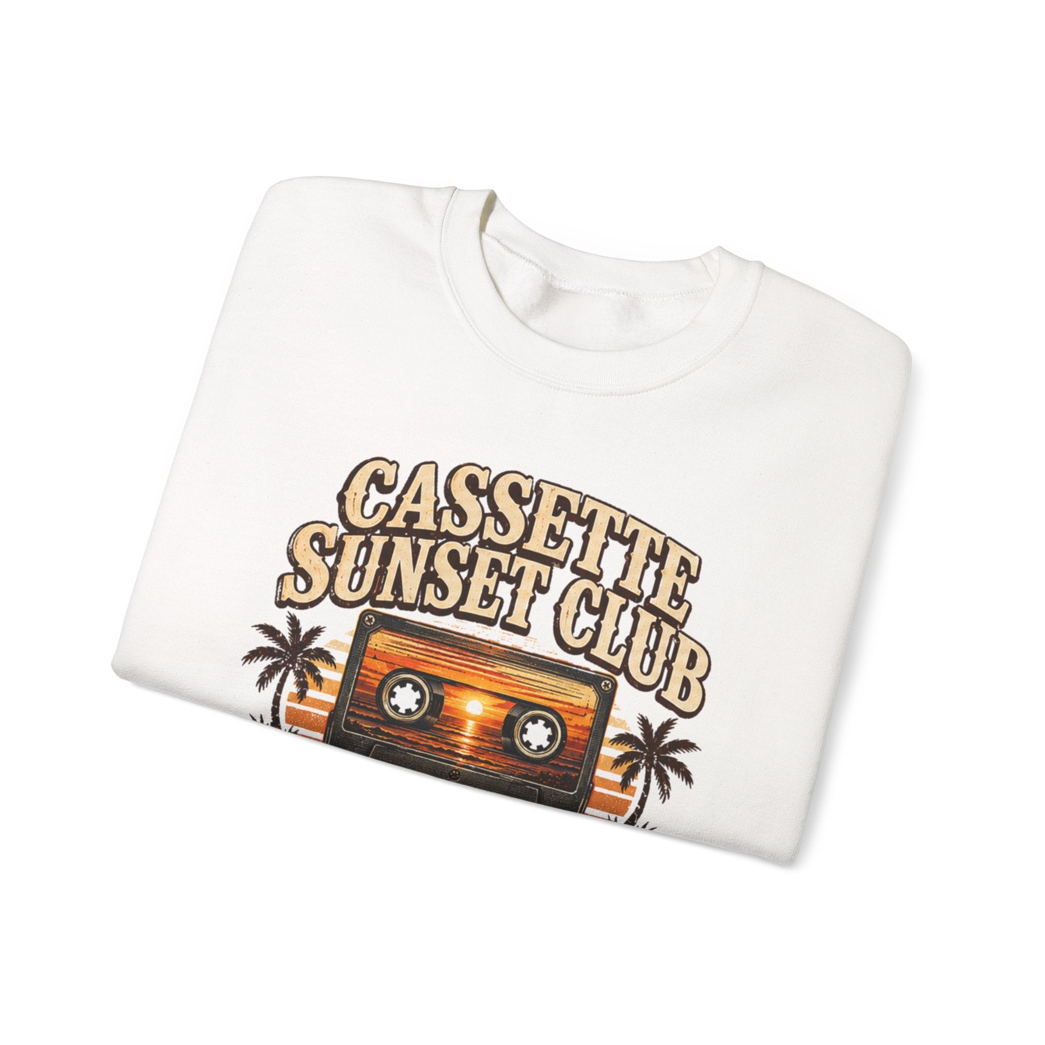 Vibe In Transit | Cassette Sunset Club Sweatshirt | Vibing In Vintage