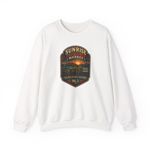 Vibe In Transit | Sunrise Frequency Market | Golden Signal Sessions Sweatshirt