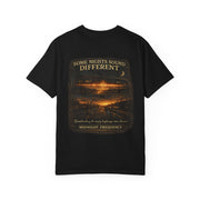 Midnight Frequency – Vintage Night Drive Music Graphic T-Shirt
