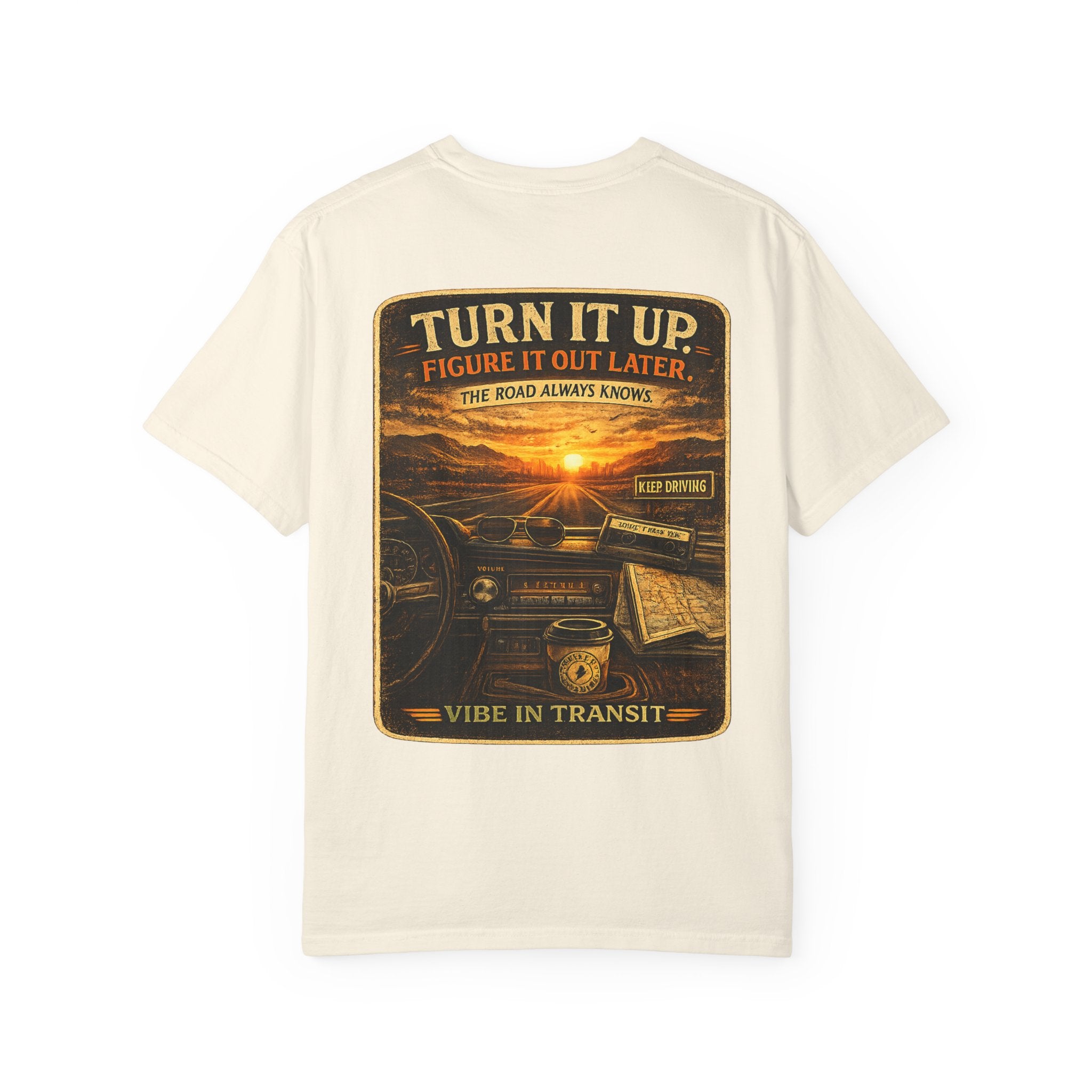Volume Before Destination – Vintage Road Trip Music T-Shirt