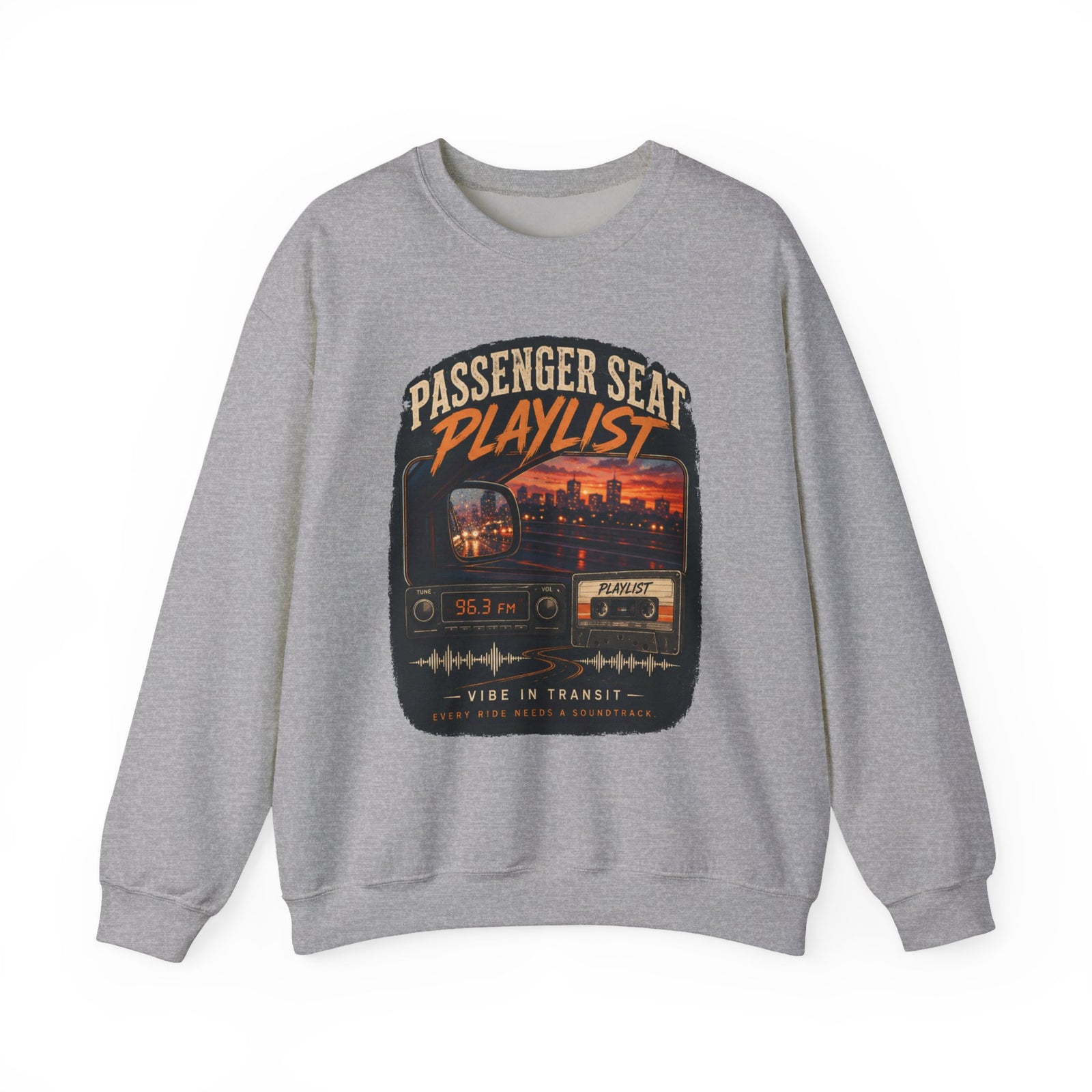 Vibe In Transit | Passenger Seat Playlist Sweatshirt | Commute Sessions