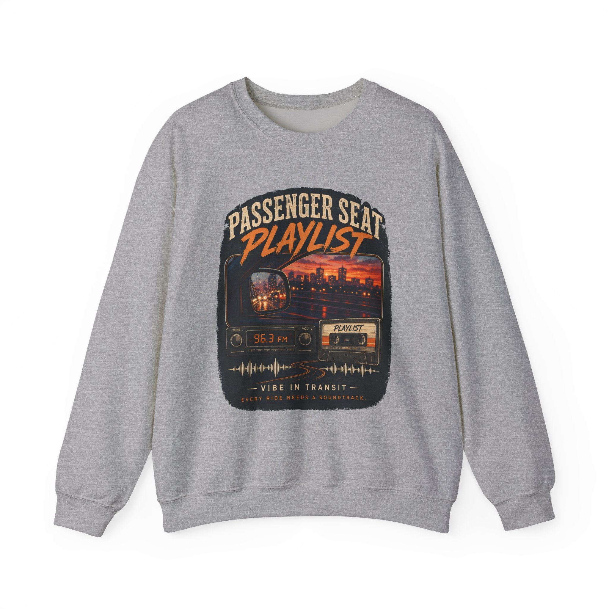 Vibe In Transit | Passenger Seat Playlist Sweatshirt | Commute Sessions
