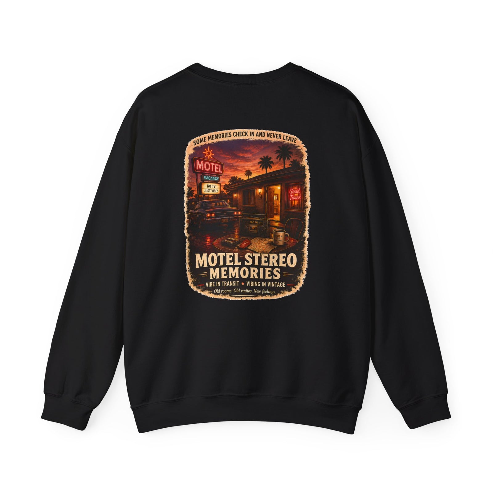 Vibe In Transit | Motel Stereo Memories Sweatshirt | Vibing In Vintage