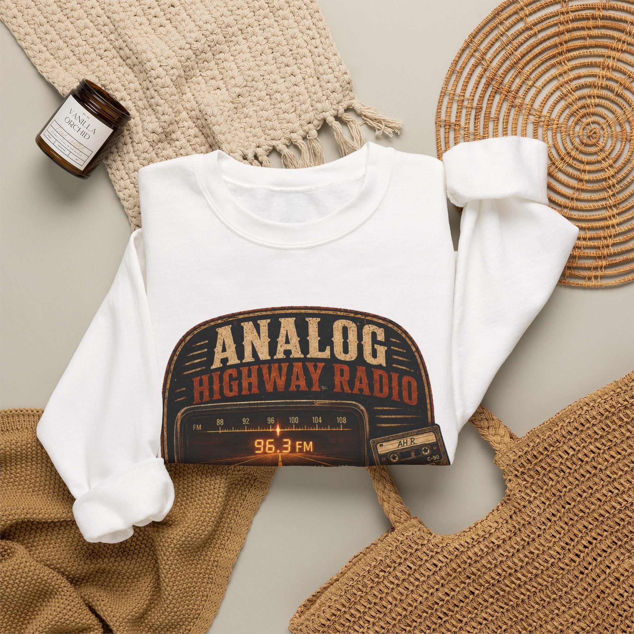 Vibe In Transit | Analog Highway Radio Sweatshirt | Vibing In Vintage