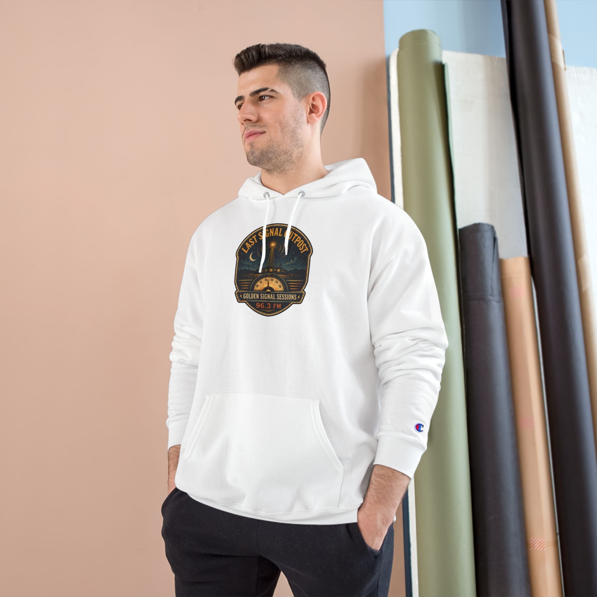 Vibe In Transit | Last Signal Outpost | Golden Signal Sessions Hoodie