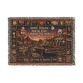 The Forgotten Highway™ | Premium Woven Blanket | Vintage Route 66 Tapestry | 52" × 37" | Vibe In Transit