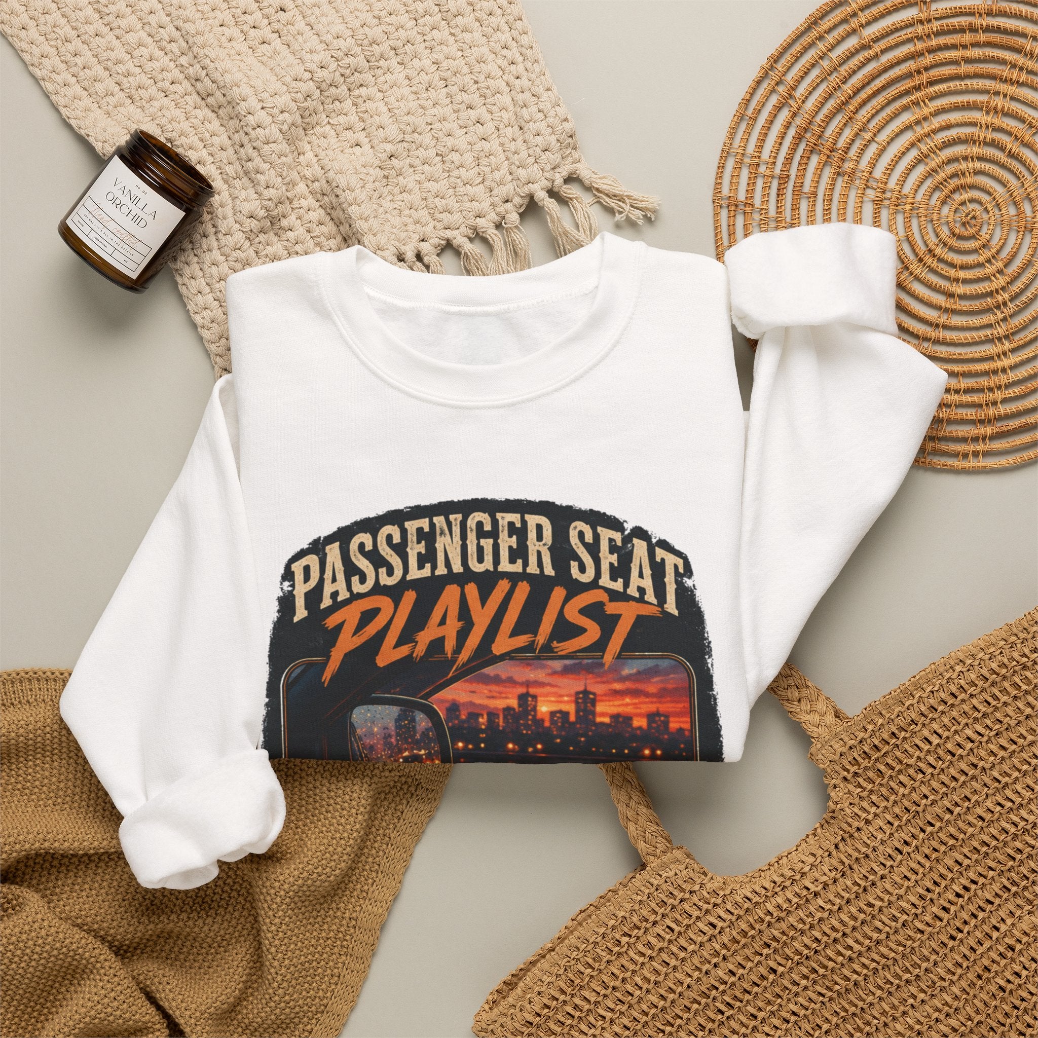 Vibe In Transit | Passenger Seat Playlist Sweatshirt | Commute Sessions