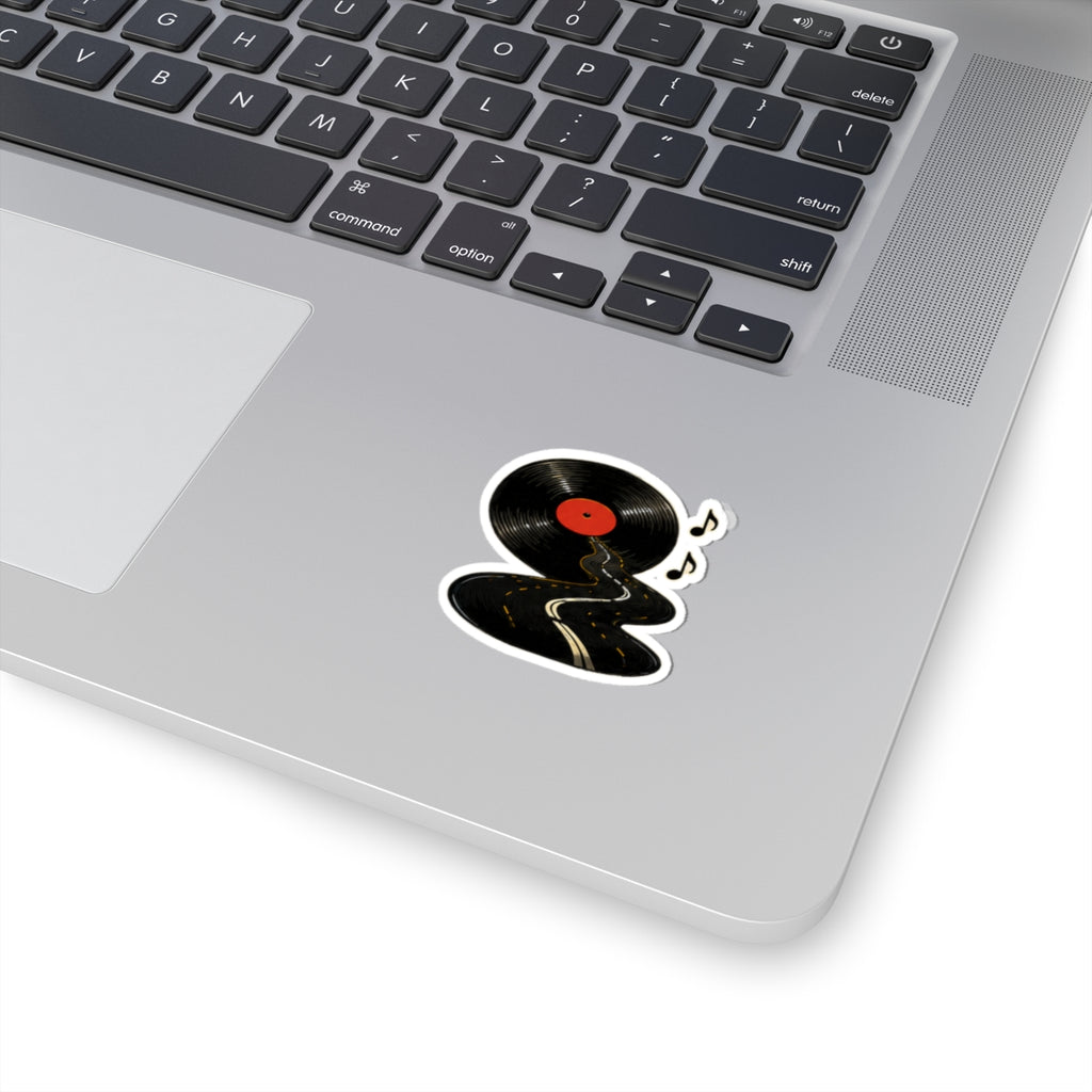Vibe In Transit | Vinyl Road Sticker | Retro Record Road Trip Sticker