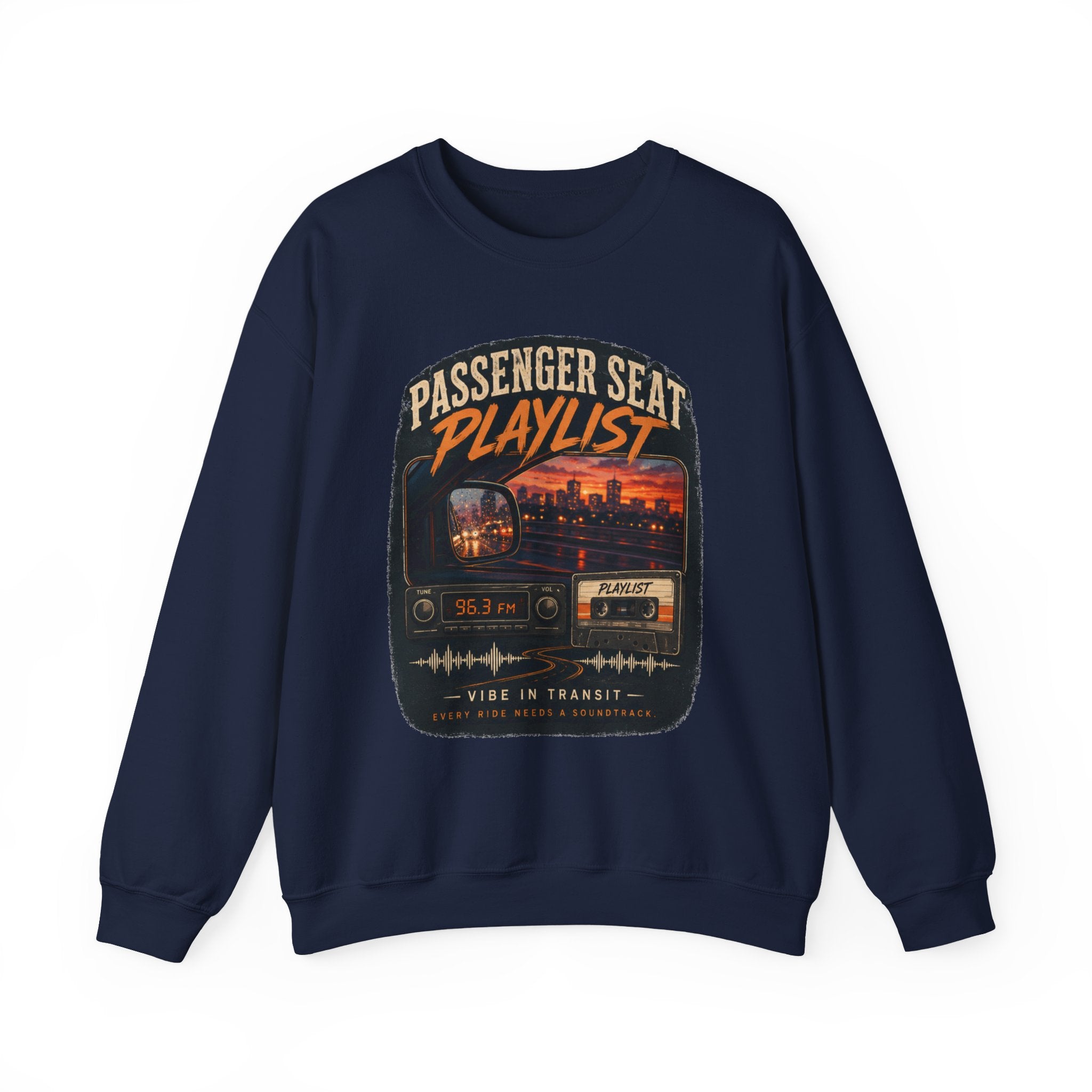 Vibe In Transit | Passenger Seat Playlist Sweatshirt | Commute Sessions