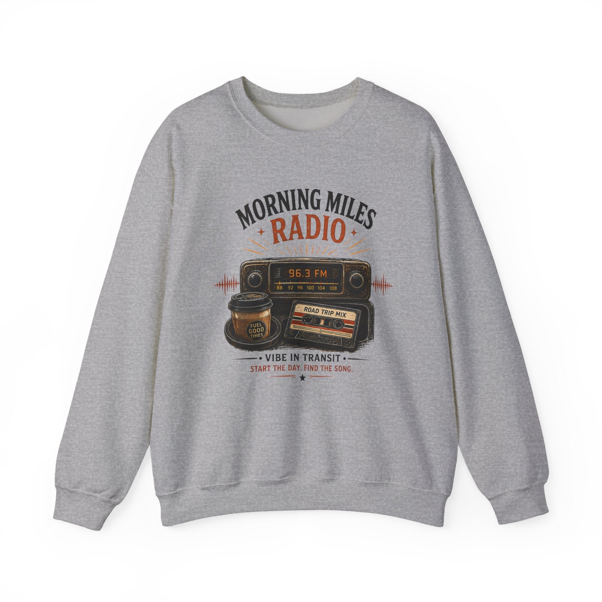 Vibe In Transit | Morning Miles Radio Sweatshirt | Commute Sessions