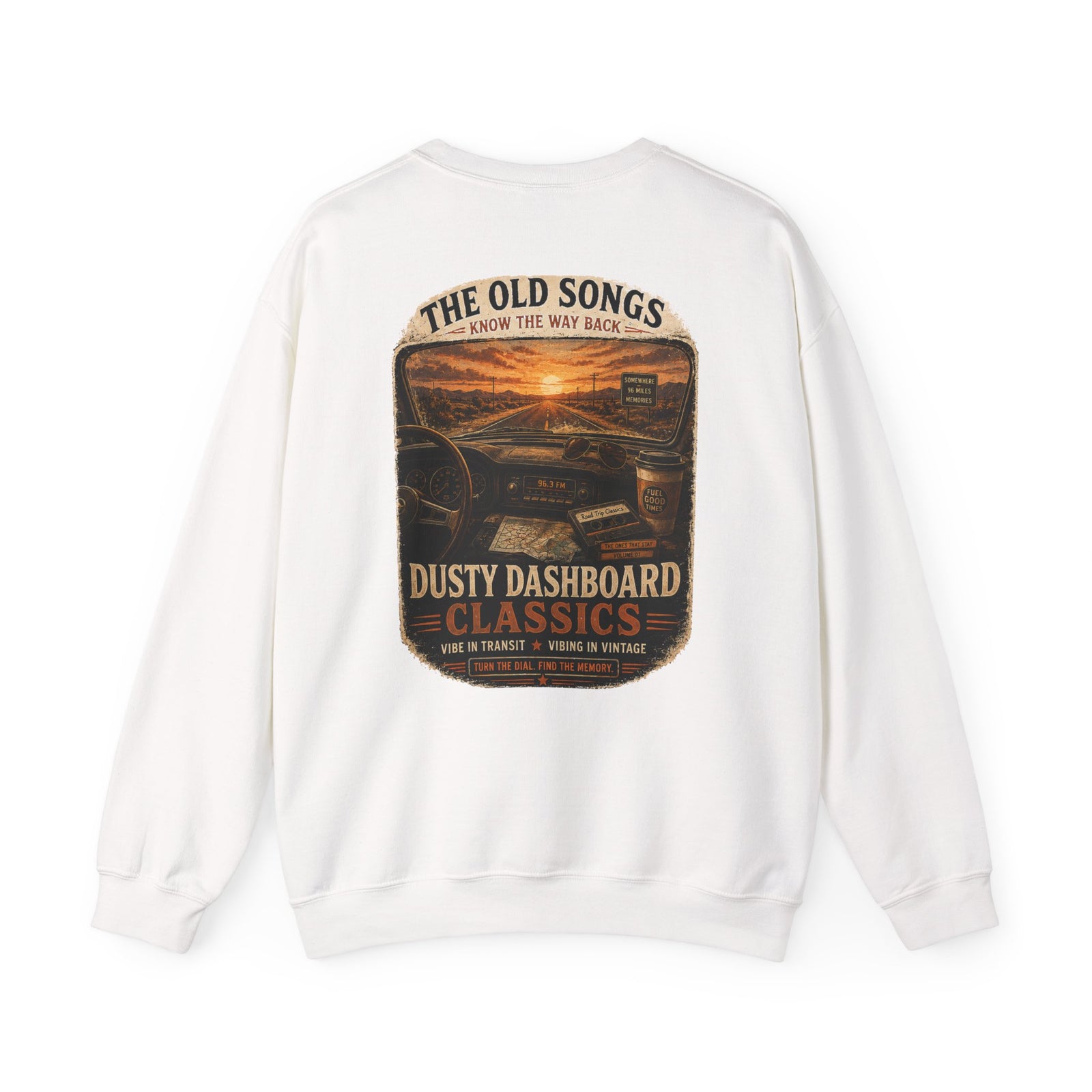 Vibe In Transit | Dusty Dashboard Classics Sweatshirt | Vibing In Vintage