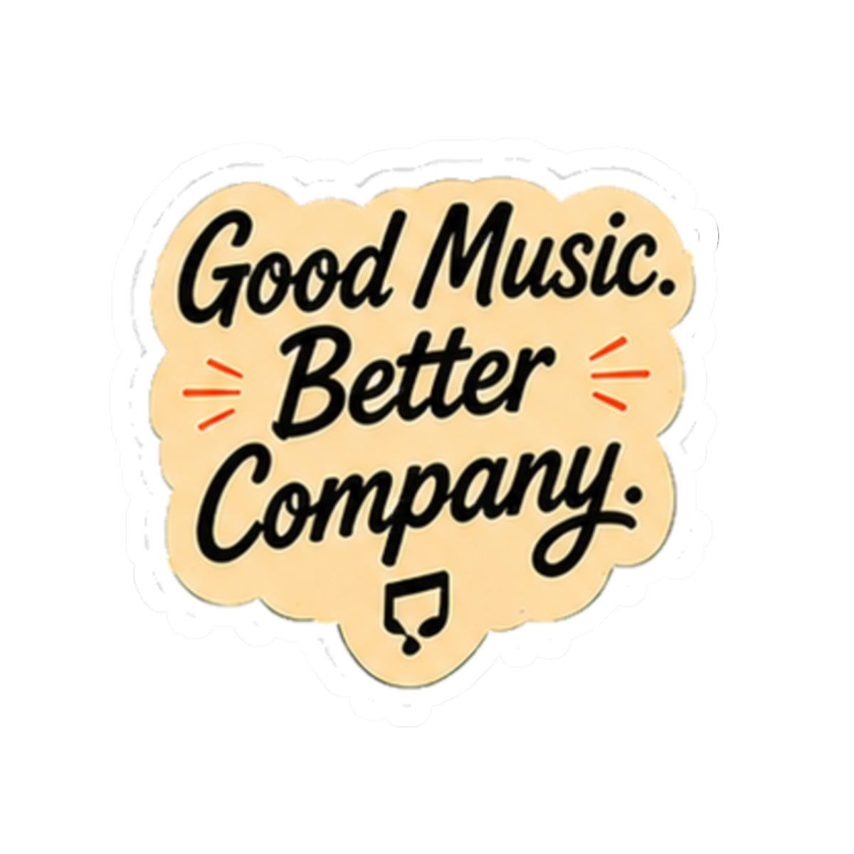 Vibe In Transit | Good Music Better Company Sticker | Road Trip Friendship Sticker