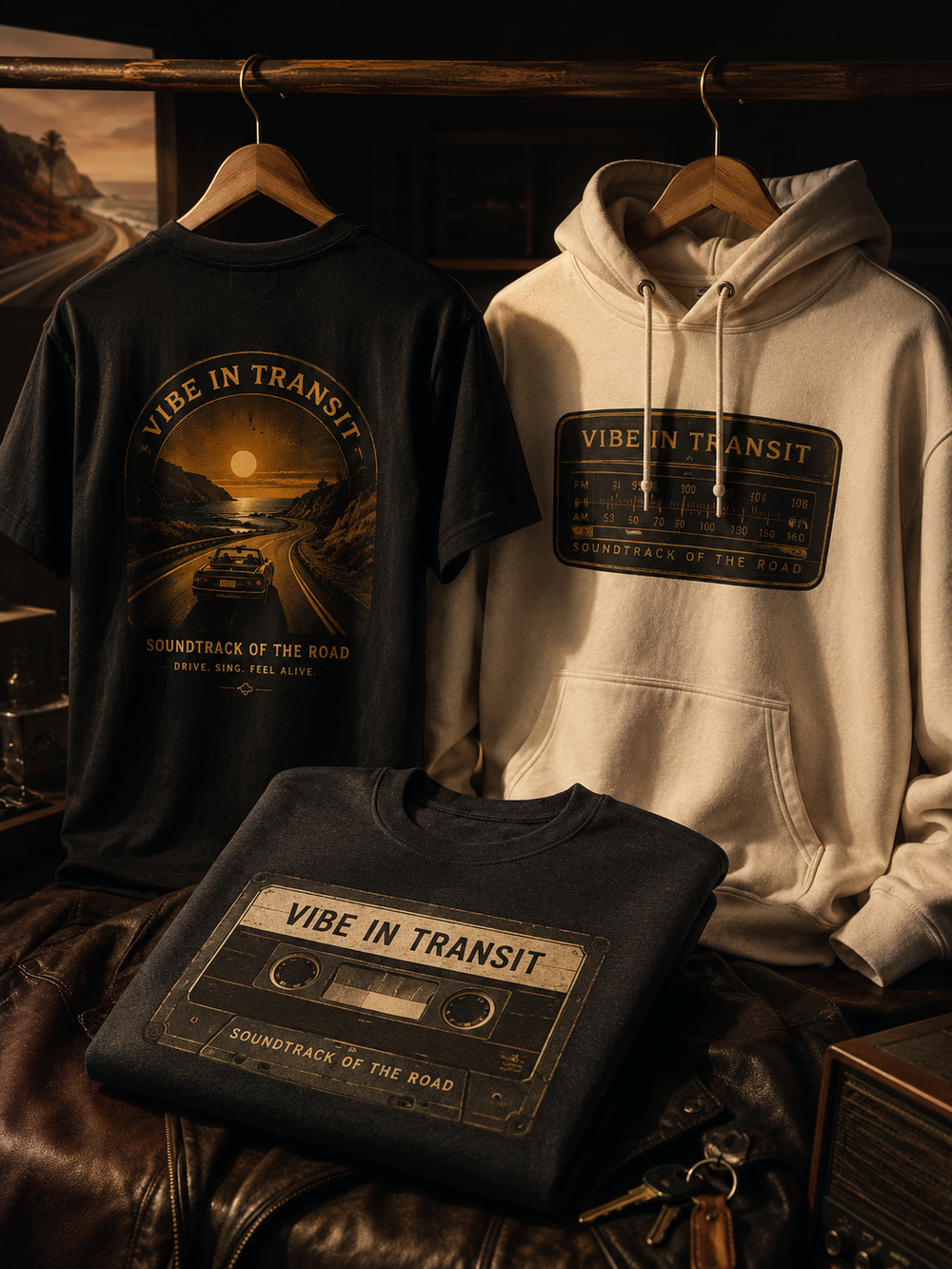 Vibe In Transit graphic apparel
